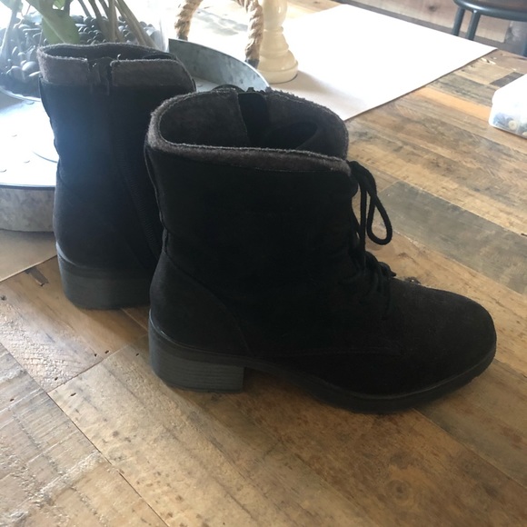 Micro suede boots- black - Picture 4 of 6